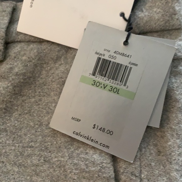 Calvin Klein Slim Fit Wool Pants - Picture 4 of 9